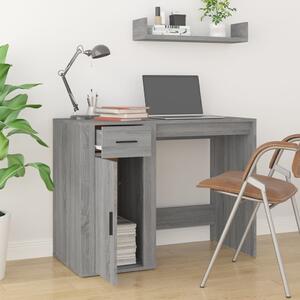 Maison Exclusive - písací stôl šedý Sonoma 100x49x75 cm drevený materiál
