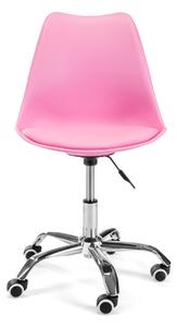 Ak furniture Otočná stolička FD005 ružová