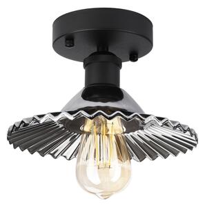 Prisadený luster TRISH 1xE27/15W/230V čierna/dymovo čierna