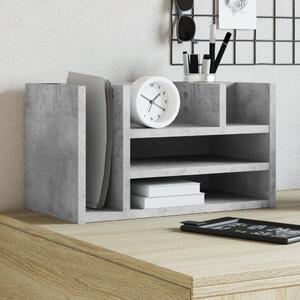 Maison Exclusive - Organizér na písací stôl Betongrau 44,5x24x25 cm Drevený materiál