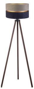 Duolla - Stojacia lampa DUO 1xE27/60W/230V pr. 44 cm šedá/modrá/hnedá