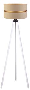 Duolla - Stojacia lampa DUO 1xE27/60W/230V pr. 44 cm béžová/biela