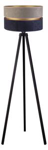 Duolla - Stojacia lampa DUO 1xE27/60W/230V pr. 44 cm šedá/modrá/wenge