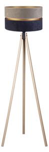 Duolla - Stojacia lampa DUO 1xE27/60W/230V pr. 44 cm šedá/modrá/béžová
