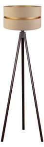 Duolla - Stojacia lampa DUO 1xE27/60W/230V pr. 44 cm béžová/wenge