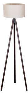 Duolla - Stojacia lampa 1xE27/60W/230V pr. 44 cm krémová/wenge
