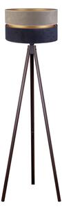 Duolla - Stojacia lampa DUO 1xE27/60W/230V pr. 44 cm šedá/modrá/wenge