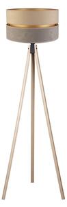 Duolla - Stojacia lampa DUO 1xE27/60W/230V pr. 44 cm béžová/šedá/béžová