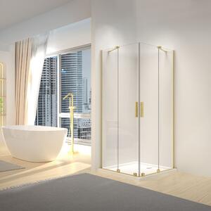 Sprchovací Kút Rea Montana 90X90 Brush Gold