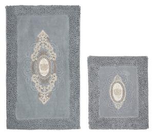 L'essentiel Súprava 2 kusov kúpeľňových predložiek Oriental Gray šedá