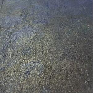 Vliesové tapety na stenu Wanderlust WL1303, rozmer 10,05 m x 0,53 m, moderná metalická stierka modro-hnedá, Grandeco