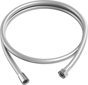 Granitan | Sprchová hadica 150 cm - Strieborná - Posuvný povrch - Robustné PVC - Otočné koncovky