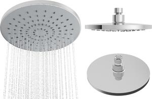 Granitan | Sprchová hlavica K-205 - 200 mm - Chróm - Moderný dizajn - Vysokokvalitný povrch