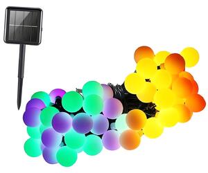 Verk 12297 Solárna dekoračná reťaz girlanda 40 LED, 690 cm, Multicolor