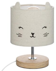 ATMOSPHERA Detská nočná lampa mačka krémová