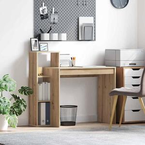 Maison Exclusive – písací stôl z drevovláknitej dosky s povrchovou úpravou imitujúcou artézanské dubové drevo, rozmer 100 x 40 x 90 cm