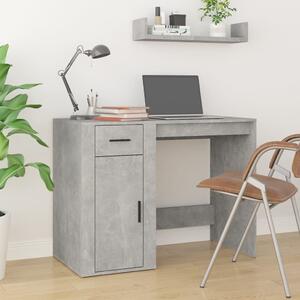 Maison Exclusive - písací stôl betónovo sivý 100x49x75 cm drevený materiál