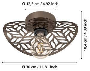 Eglo 44125 - Nástenné svietidlo SWABY 1xE27/60W/230V bronzové