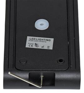 Ecolite ZFP12-CR - LED Vonkajšie nástenné svietidlo BRICK 2xLED/6W/230V IP65 čierna