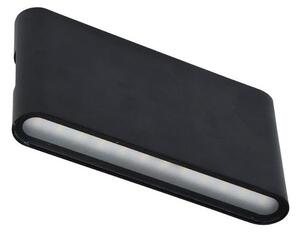 Ecolite ZFP12-CR - LED Vonkajšie nástenné svietidlo BRICK 2xLED/6W/230V IP65 čierna