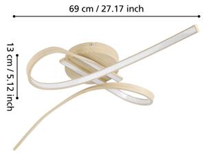 Eglo 901103 - LED stropné svietidlo SELVINA LED/20,5W/230V hnedé