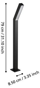 Eglo 900993 - LED vonkajšie svietidlo UGENTO 2xLED/4,5W/230V IP44 čierna