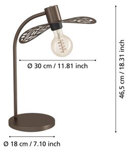 Eglo 44126 - Stolná lampa SWABY 1xE27/60W/230V bronzová