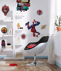 Samolepky na stenu, rozmer 100 cm x 70 cm, Disney Spider-Man Web Head, Komar 14740h