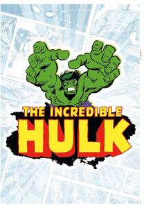 Samolepky na stenu, rozmer 50 cm x 70 cm, Disney Hulk Comic Classic, Komar 14075h