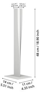Eglo 901834 - LED RGBW Stmievateľná stolná lampa BOLOGNANO-Z LED/9W/230V sivá