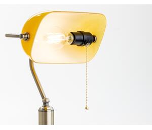 Brilagi - Stolná lampa BANK OFFICE 1xE27/60W/230V mosadz/oranžová