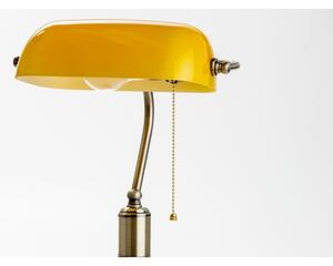 Brilagi - Stolná lampa BANK OFFICE 1xE27/60W/230V mosadz/oranžová