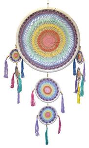 BOHO veľký lapač snov pastelový 55cm