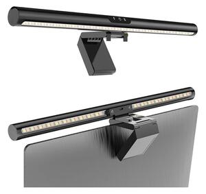 LED Stmievateľné dotykové osvetlenie monitora LED/5W/5V 3000-6000K 42 cm čierna