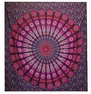AWG veľká tapiséria na stenu Mandala ružová 230x200cm
