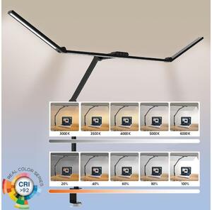 LED Stmievateľná flexibilná stolná lampa LED/36W/230V 3000-6500K CRI 92 čierna