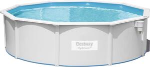 Bestway Hydrium 56384, 17430 L, Rámový bazén, Rebrík, Modrá, Šedá, 139,4 kg