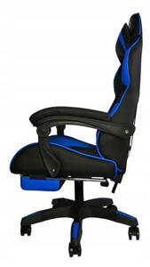 Dunmoon 8978 Herná stolička čierno modrá