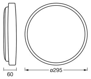 Osram - stmievateľné LED stropné svietidlo ORBIS ALISON LED/16W/230V priemer 29,5 cm