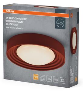 Osram-LED stmievateľné stropné svietidlo ORBIS CONCRETE LED/24,5W/230V pr.50cm hnedé/betón
