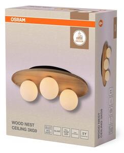 Osram - Stropné svietidlo WOOD NEST 3xG9/5W/230V kaučukovník