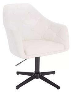 LuxuryForm DESIGN Kreslo ANDORA na čiernom kríži - biele