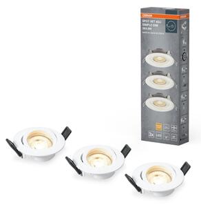 Osram - SADA 3x LED zapustené bodové svietidlo SPOT LED/4,9W/230V 2700K biela