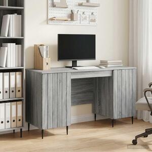 Maison Exclusive – Písací stôl Sonoma v šedej farbe, 142,5 x 50 x 75 cm, drevotrieska