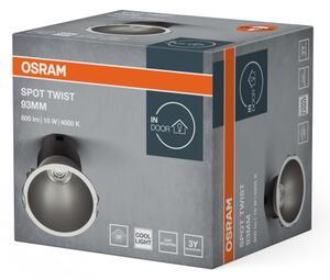 Osram - LED zapustené svietidlo SPOT TWIST LED/10W/230V, priemer 9,3 cm, biela/strieborná