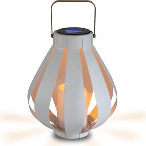 LED solárne svietidlo biele IP44 kov AHOBRO 313232 Polux