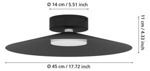 Eglo 902182 - LED RGBW stmievateľné stropné svietidlo CONOMAVILLA-Z LED/15,5W/230V čierne