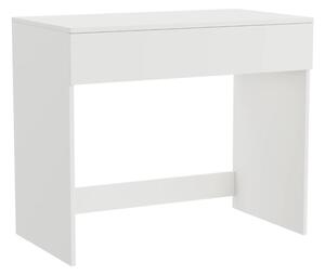 Stôl - 90x77x50 cm - biely - kompaktný - so zásuvkou - PC stôl - toaletný stolík