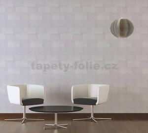 Vliesové tapety na stenu Titanium 3 38201-2, rozmer 10,05 m x 0,53 m, industriálne bloky krémovo biele, A.S. CRÉATION