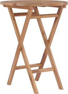 Maison Exclusive - Skladací záhradný stôl 60 cm z masívneho teakového dreva